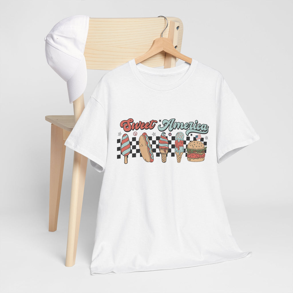 Sweet American Fourth Of July Unisex Heavy Cotton Tee