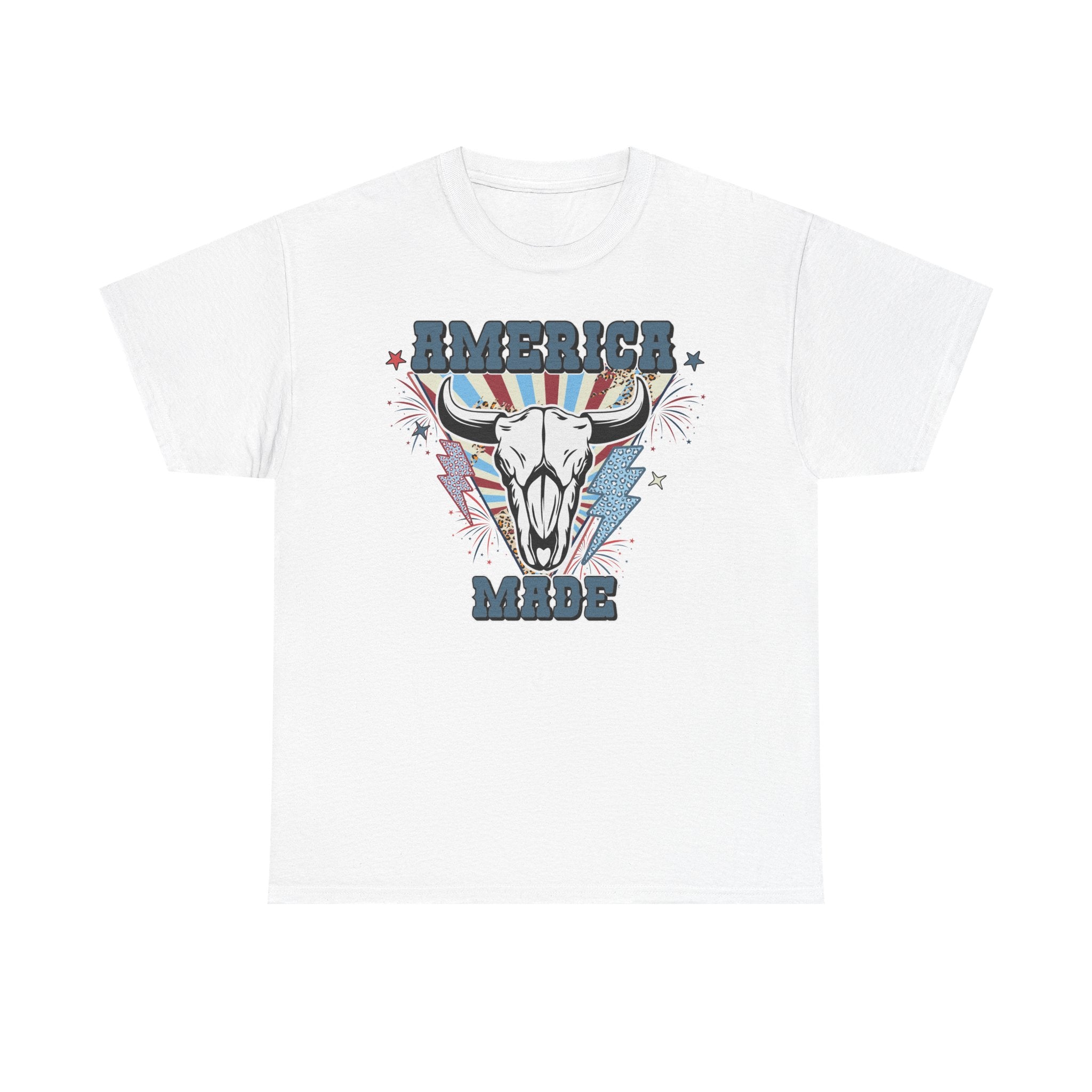America Made Fourth Of July Unisex Heavy Cotton Tee