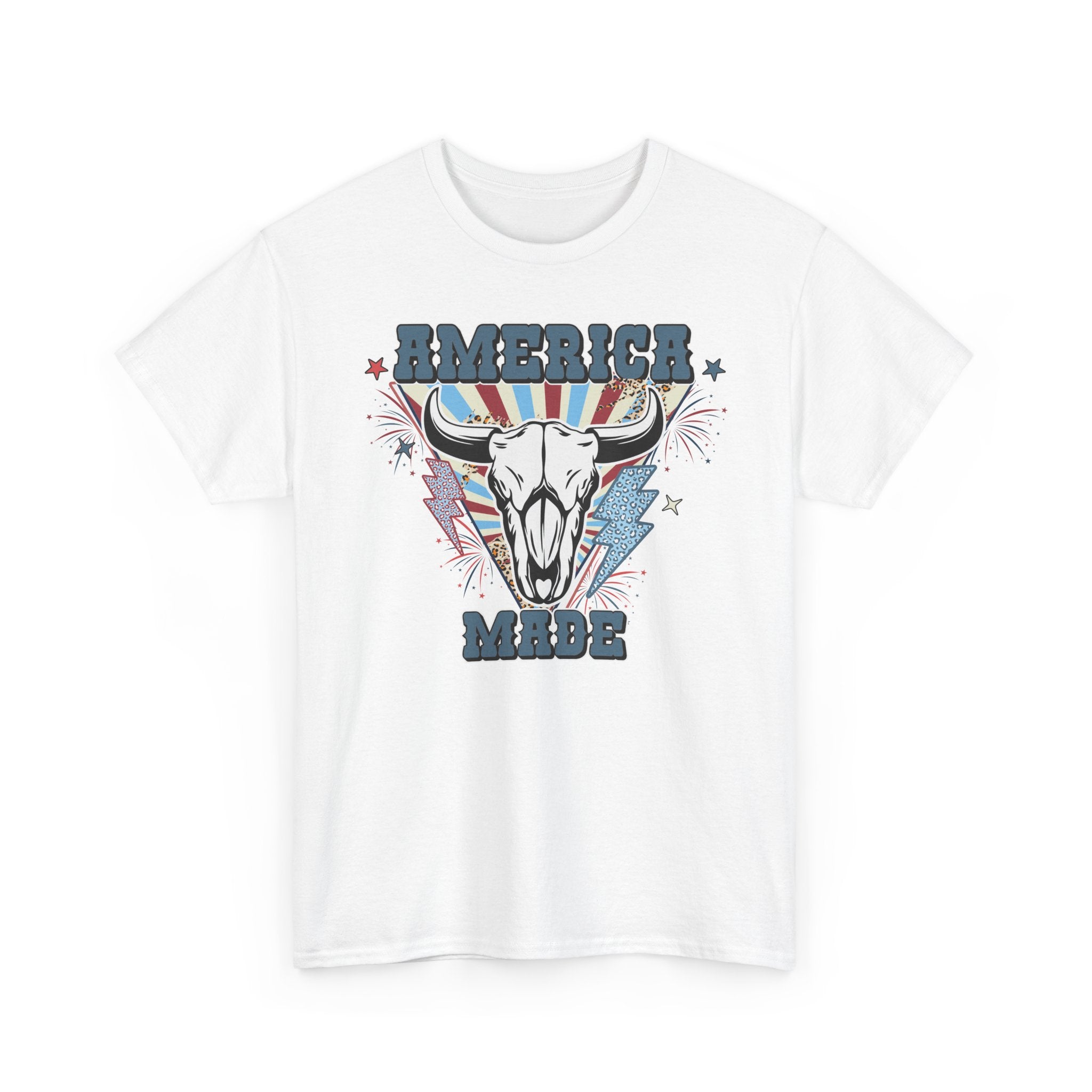 America Made Fourth Of July Unisex Heavy Cotton Tee