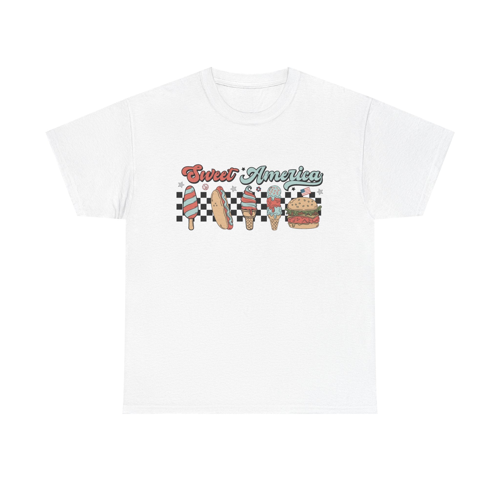 Sweet American Fourth Of July Unisex Heavy Cotton Tee