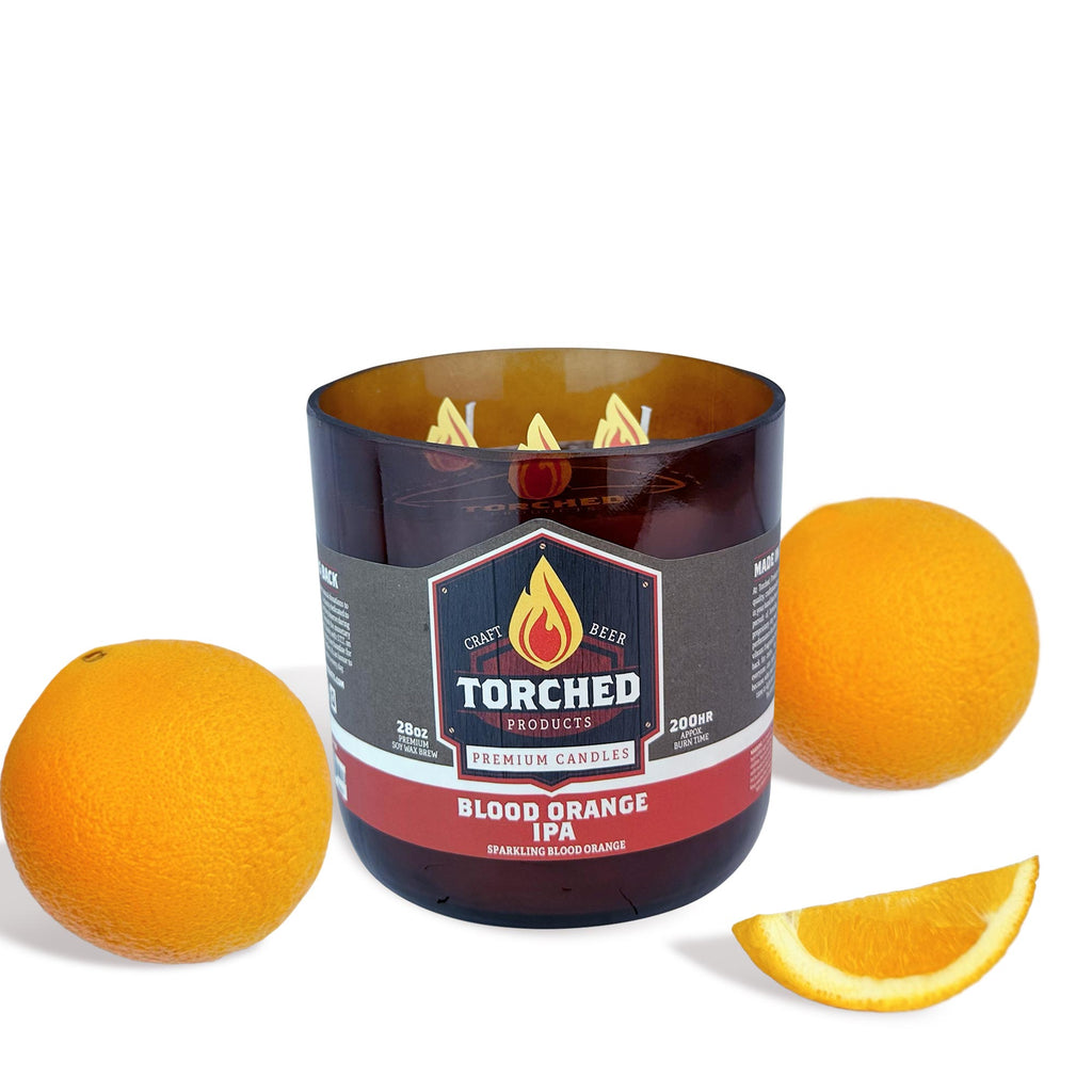 Blood Orange IPA Beer Candle