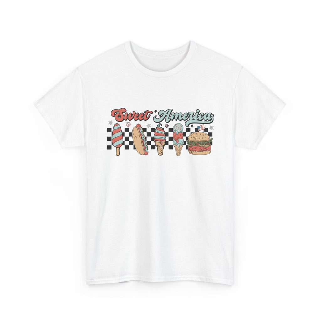 Sweet American Fourth Of July Unisex Heavy Cotton Tee