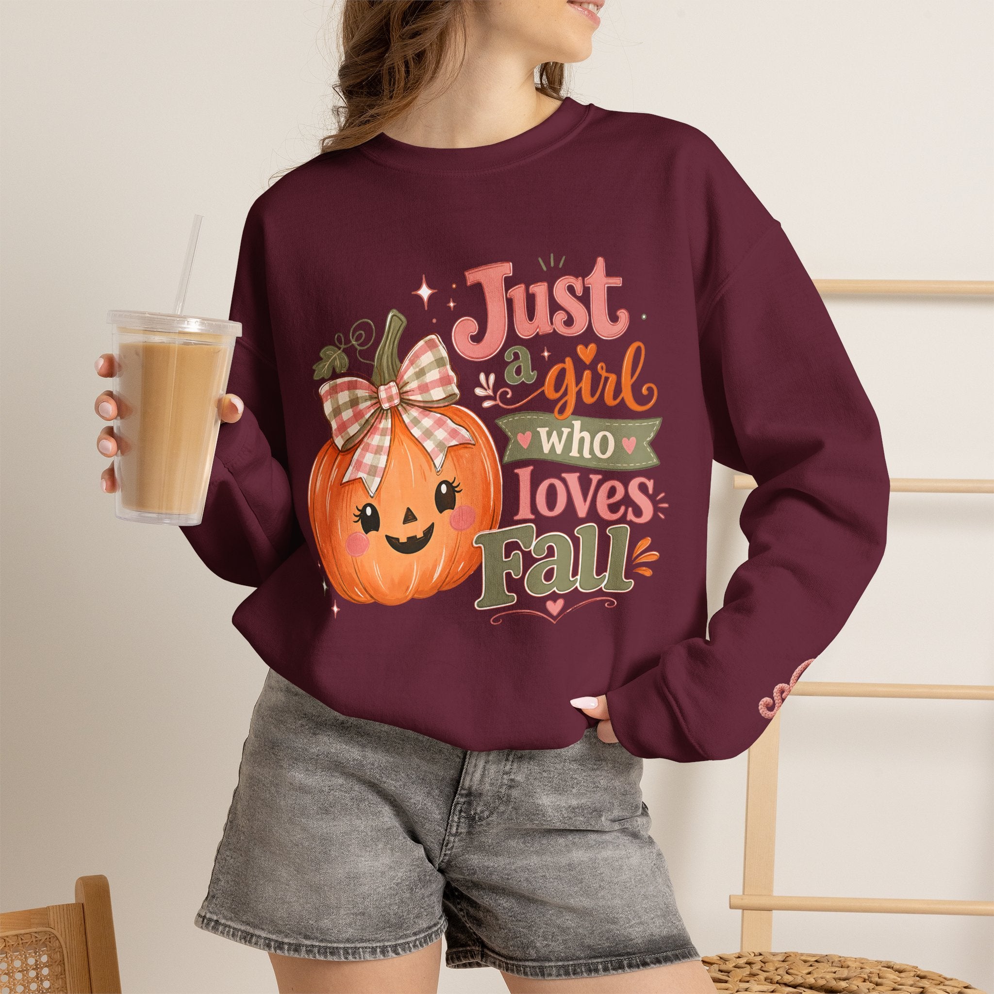Girl who Loves Fall Sweatshirt